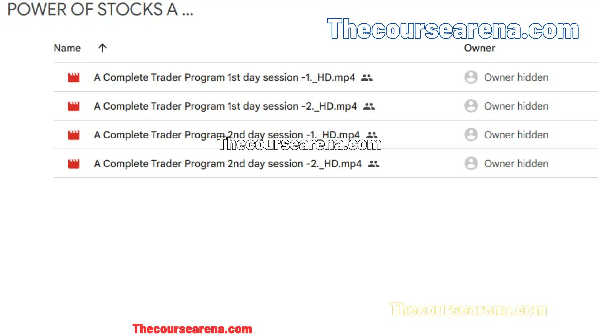 Complete Trader program by Power Of Stocks (subhasish pani)