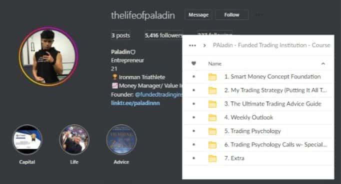 Paladin - Funded Trading Institution Full Course