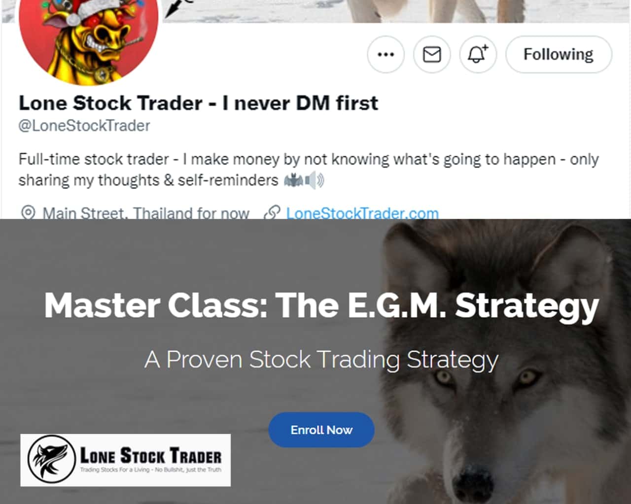 LoneStockTrader - MasterClass The E.G.M. Strategy