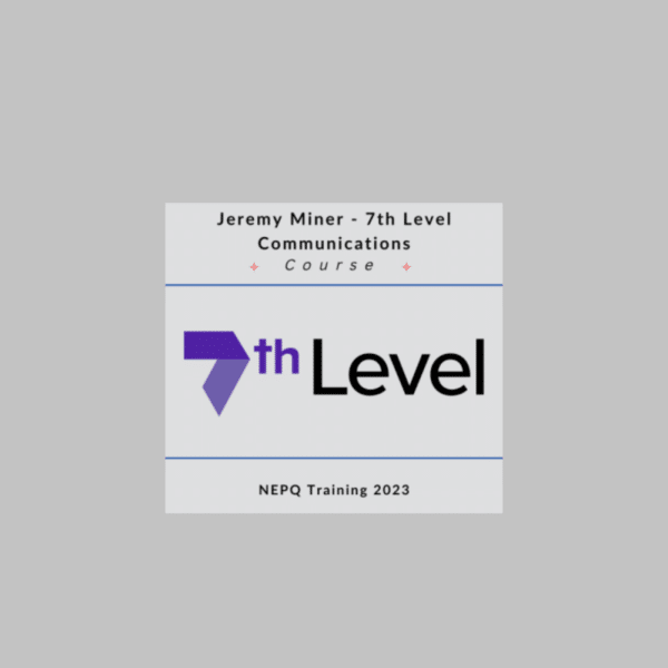 Jeremy Miner – 7th Level Communications – NEPQ Training 2023