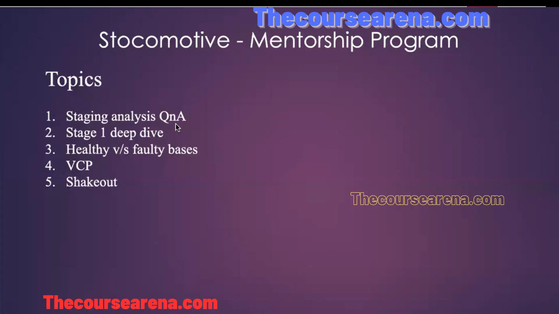 Stocomotive Mentorship - Davinder Khurana Full Course