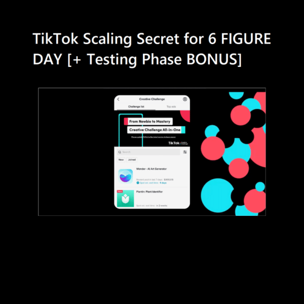 TikTok Scaling Secret for 6 FIGURE DAY [+ Testing Phase BONUS]