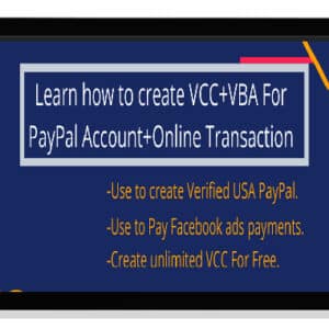 [Download] [BRAND NEW PREMIUM METHOD] – Create Unlimited VISA VCC+ VBA For (2021)