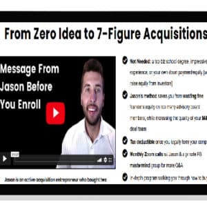 [Download] Jason Paul Rogers – From Zero Idea To 7 Figure Acquisitions (2021)