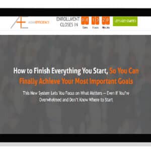 [Download] AsianEfficiency Finisher’s Fastlane – Increase Your Productivity And Focus (2021)