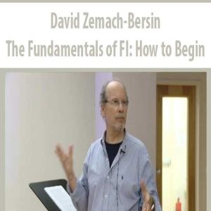 David Zemach-Bersin â€“ The Fundamentals of FI: How to Begin