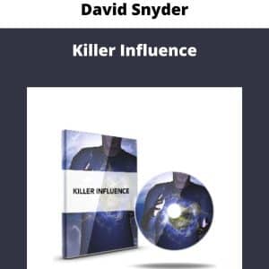 David Snyder â€“ Killer Influence | Available Now !