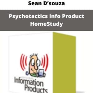 Sean D’souza – Psychotactics Info Product HomeStudy | Available Now !
