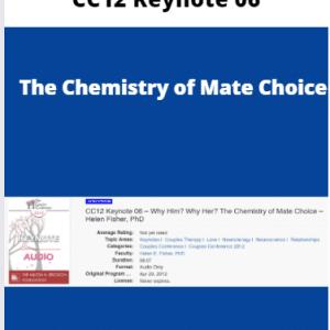 CC12 Keynote 06 â€“ The Chemistry of Mate Choice