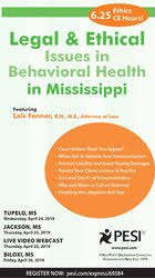 Legal and Ethical Issues in Behavioral Health in Mississippi â€“ Lois Fenner
