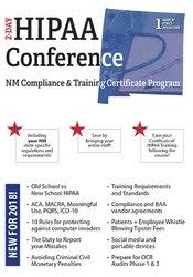 Two-Day HIPAA Conference: Compliance and Training Certificate Program – Joseph Borich III