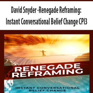 David Snyder â€“ Renegade Reframing: Instant Conversational Belief Change CPI3