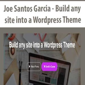 Joe Santos Garcia â€“ Build any site into a WordPress Theme