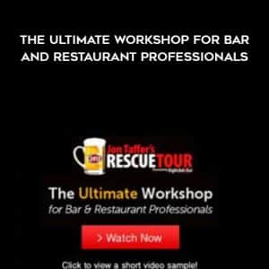 Jon Taffer â€“ The Ultimate Workshop For Bar And Restaurant Professionals