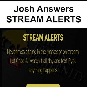 Josh Answers â€“ STREAM ALERTS