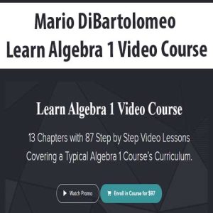 Mario DiBartolomeo â€“ Learn Algebra 1 Video Course