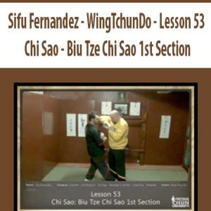 Sifu Fernandez â€“ WingTchunDo â€“ Lesson 53 â€“ Chi Sao â€“ Biu Tze Chi Sao 1st Section