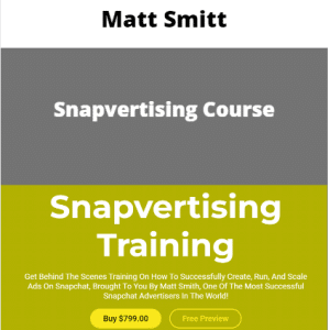 Matt Smith â€“ Snapvertising