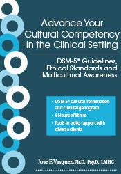 Advance Your Cultural Competency in the Clinical Setting: DSM-5? Guidelines, Ethical Standards and Multicultural Awareness â€“ Jose F. Vasquez