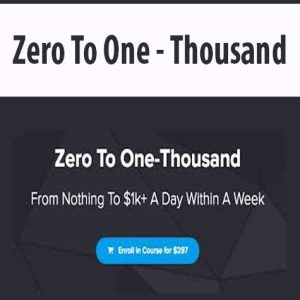 Zero To One -Thousand
