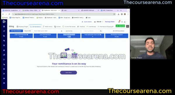 Ecom Tushar Course