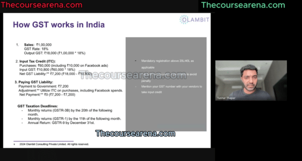 Ecom Tushar Tax 101 Materclass
