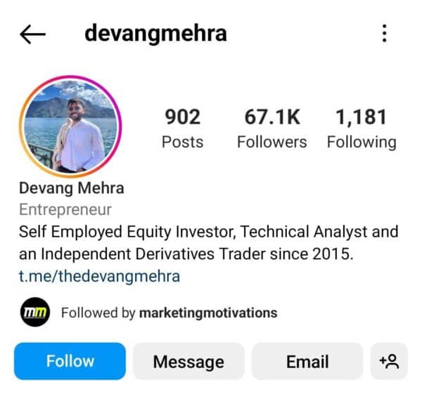 DEVANG MEHRA - THE FINANCIAL ANALYST - TRADING COURSE