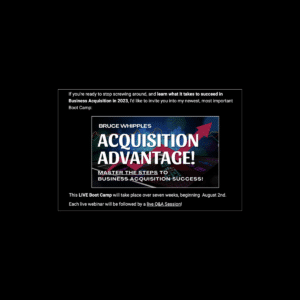 Bruce Whipple – Acquisition Advantage