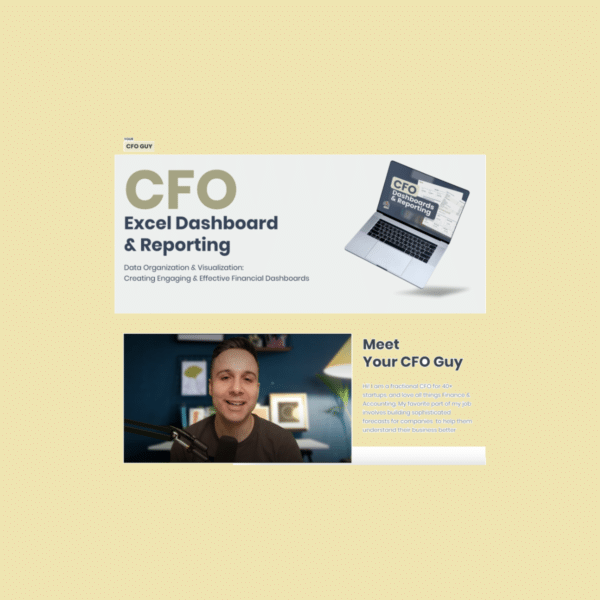 Josh Aharonoff – CFO Excel Dashboard & Reporting