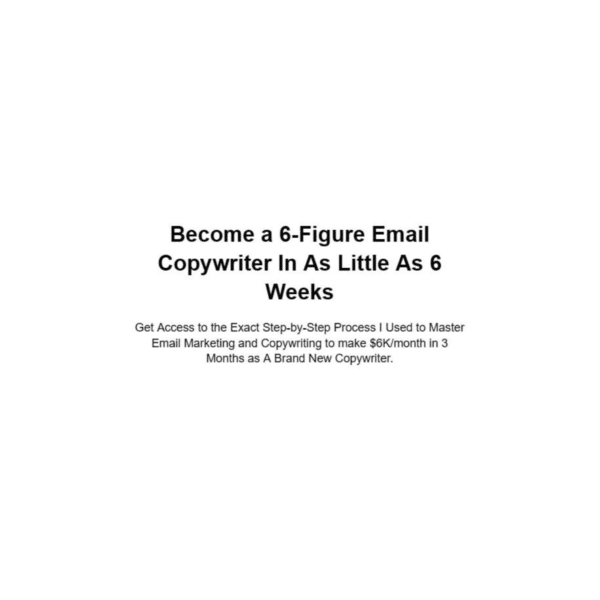 Lana Sova – Rapid Email Mastery Course