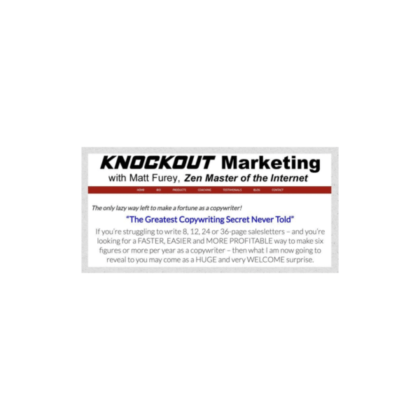 Matt Furey – The Original Matt Furey Email Copywriting Seminar