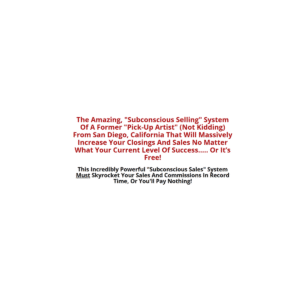Paul Ross – Secrets Of Subtle Sales Mastery Deluxe