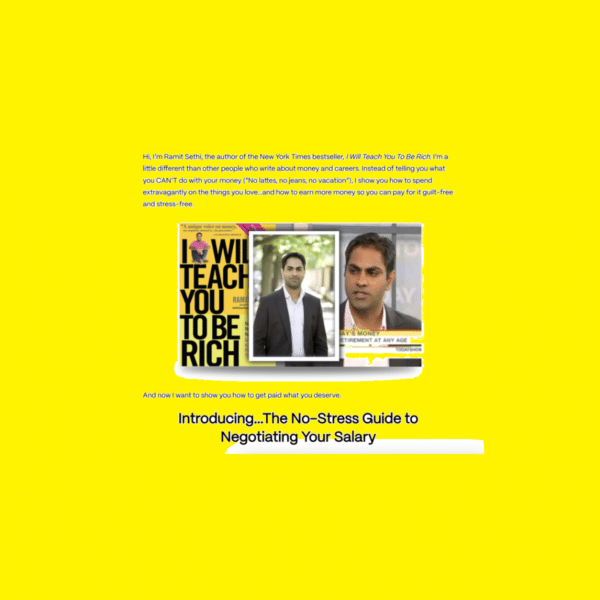 Ramit Sethi – The No-Stress Guide To Salary Negotiation