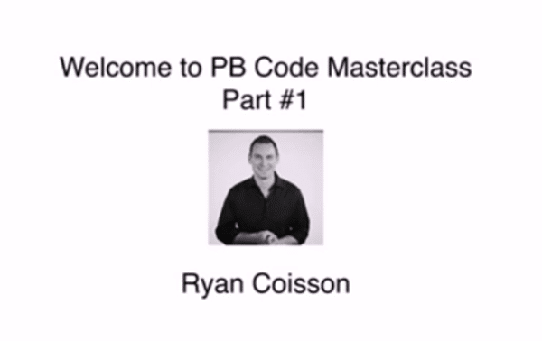 The PB Code Masterclass – Stock Options Trading Course – Ryan Coisson
