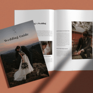 Dirty Boots and Messy Hair Ã¢â‚¬â€œ Customizable Wedding Guide Template Ã¢â‚¬â€œ Minimalistic