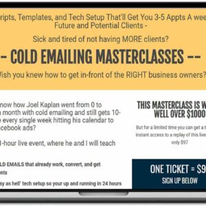 Joel Kaplan Ã¢â‚¬â€œ Cold Email Masterclasses