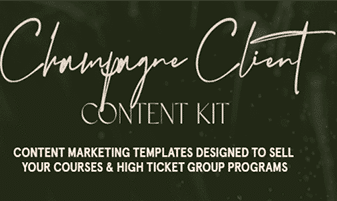 Mariah Coz Ã¢â‚¬â€œ Champagne Client Content Kit