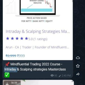 Mindfluential Trading - Intraday & Scalping strategies Masterclass 2022 âœ… - Image 3