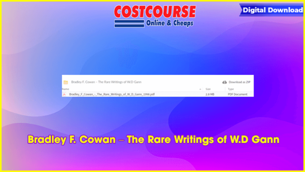 Bradley F. Cowan â€“ The Rare Writings of W.D Gann