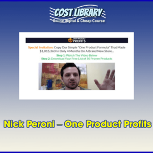 Nick Peroni â€“ One Product Profits