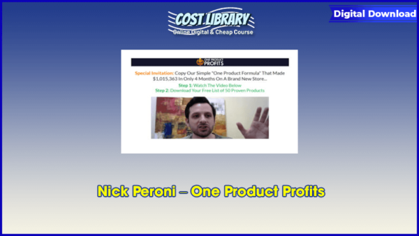 Nick Peroni â€“ One Product Profits