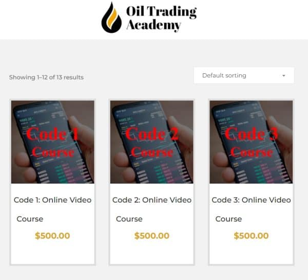 Oil Trading Academy – Code 1, 2 and 3 Bundle – Online Video Course