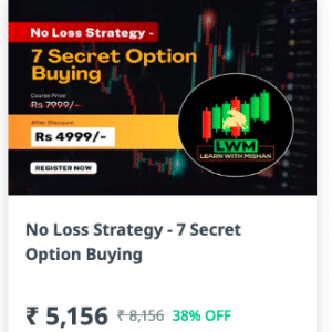 Learn With Mishan – No Loss Strategy – 7 Secret Option Buying premium Course