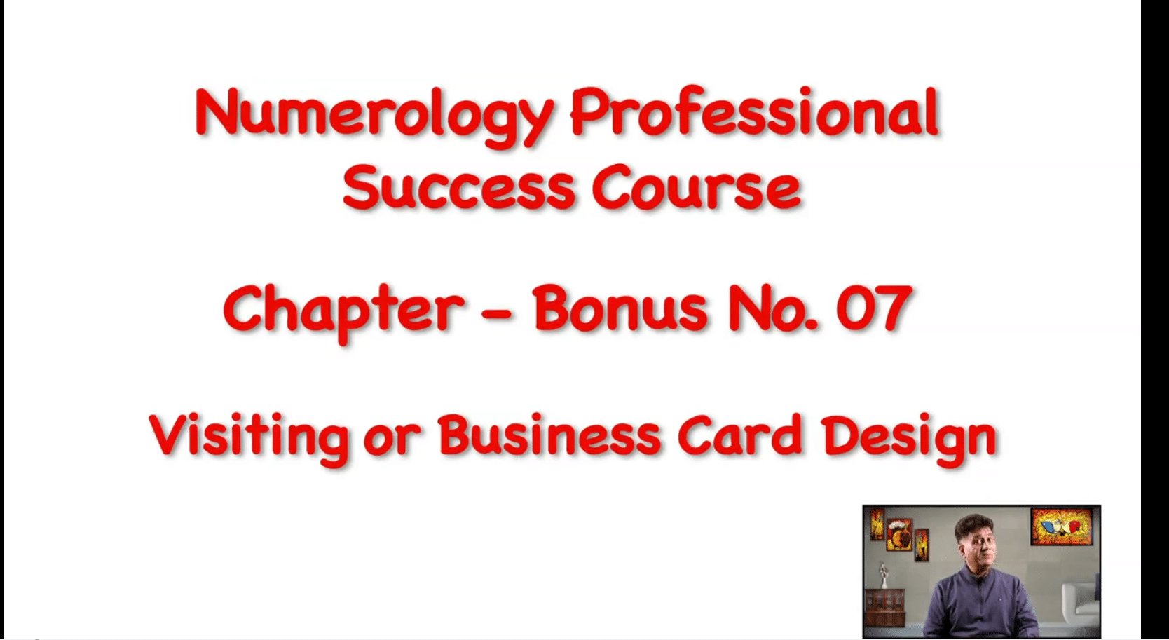 Numerology Professional Success Course By Arviend Sud
