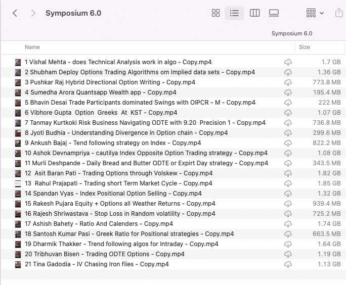 Option Symposium 6.0 (2024)