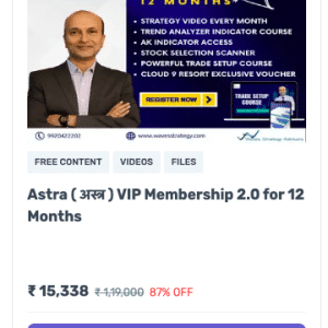 Ashish Kyal Astra ( अस्त्र ) VIP Membership 2.0 for 12 Months premium Course