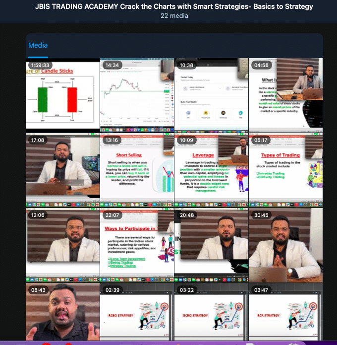 JBIS TRADING ACADEMY Crack the Charts with Smart Strategies- Basics to Strategy