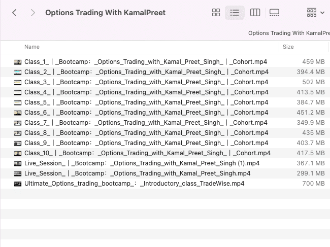Options Trading With KamalPreet Premium Course
