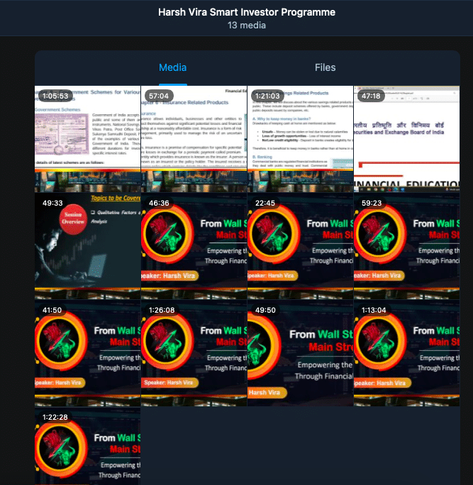 Harsh Vira Smart Investor Programme