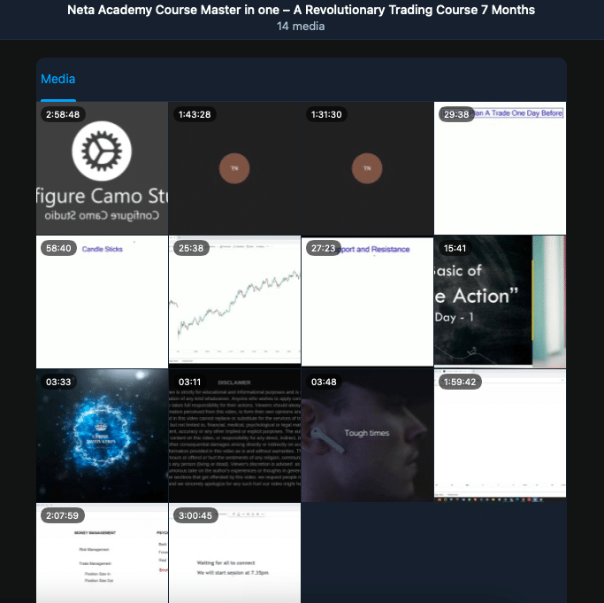 Neta Academy Course Master in one – A Revolutionary Trading Course 7 Months